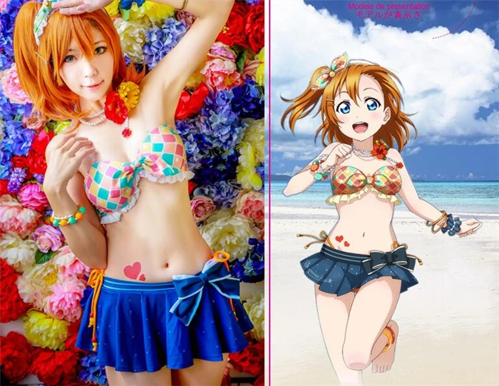 Костюм для косплея love live Осака бикини хоноки пробуждение платье на Хэллоуин
