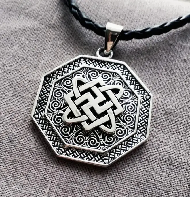 10 шт. оптовая продажа языческая подвеска с символом удилища whit Лада звезда