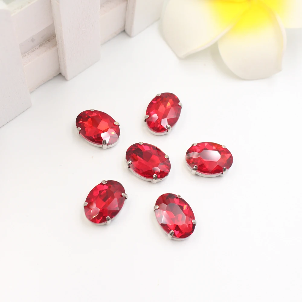 Стразы для шитья с плоской задней частью из кристалла серебряным когтем DIY дизайн