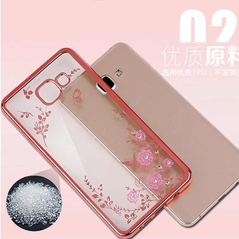 Мягкие силиконовые чехлы для телефонов из ТПУ с цветами J4 J6 A6 A8 A7 A9 2018S5 S6 S7 S8 S9 Plus A3