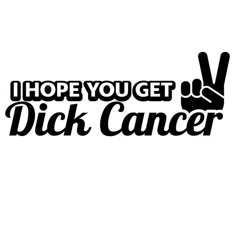 20 3 см * 7 9 надеюсь что вы получите Забавный автомобильный стикер с раком Дика