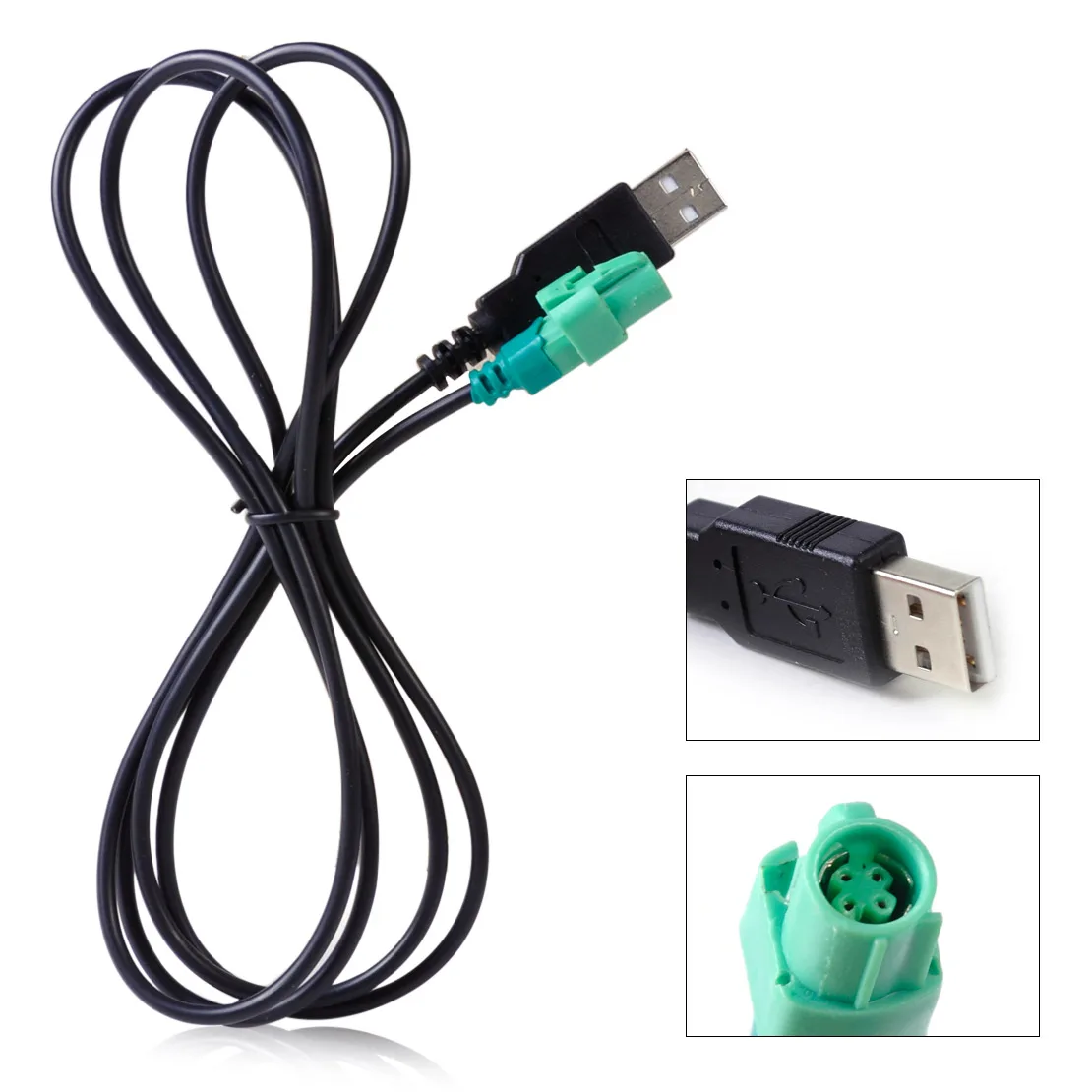 CITALL 1 шт. черный USB Мужской головкой 4 Pin провод Жгут кабель AUX адаптер подходит для