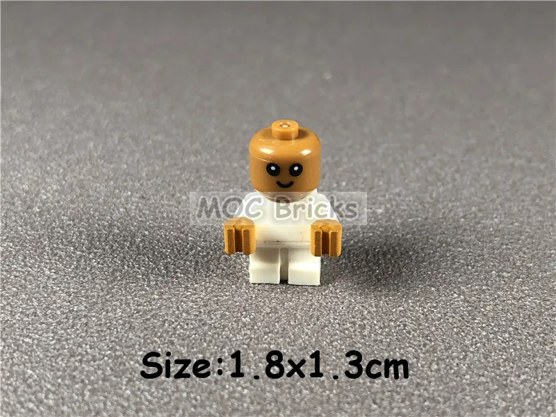 3 шт./лот кубики Moc DIY Детские/младенческие белые тела с руками подходят с cty668 строительные блоки куклы игрушки для детей рождественские подарки