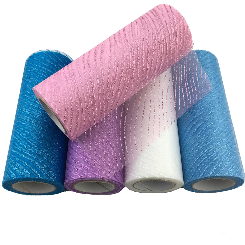 

Glitter Tulle Roll 10 Yards Tulle Roll Spool Baby Shower Tutu Skirt Wedding Decoration Organza Laser DIY Birthday Party Supplies