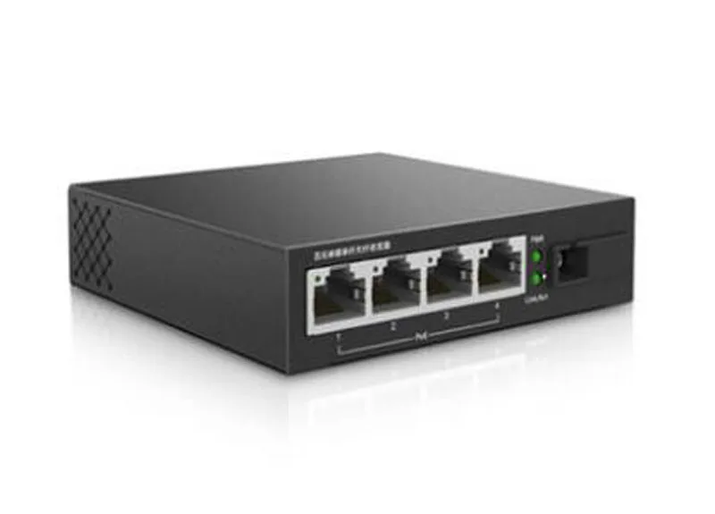 TP-Link 4-портовый коммутатор PoE волоконный медиаконвертер приемопередатчик