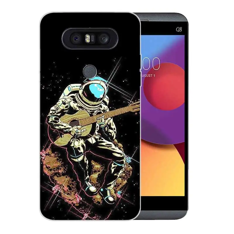 Мягкий Резиновый ТПУ чехол с рисунком для LG Q8 Q7 Q6 G6 G7 G5 G4 V40 V30 V20 V10 прозрачный