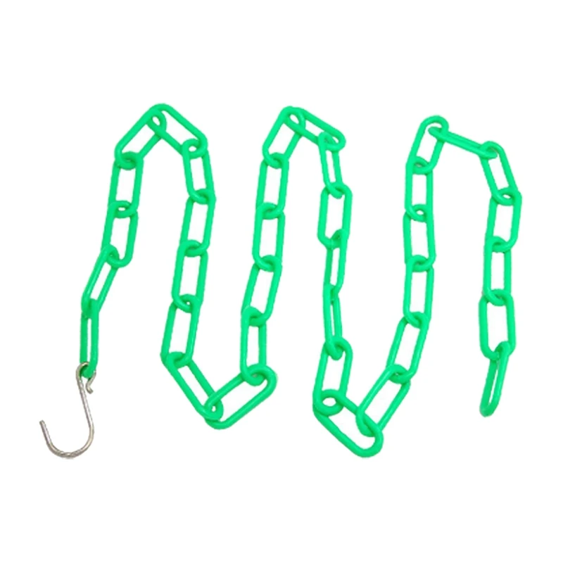 

Green plastic individual extension hanger clothes rack chain