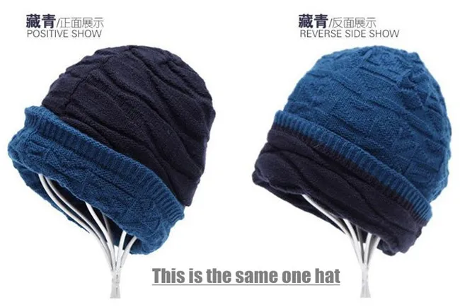 10p!Men&Women Beanie Top Quality Hip-hop Slouch Unisex Woolen Knitted Cap Spring&Winter Snap Slouch Bonnet Hat,Double-sided Wear