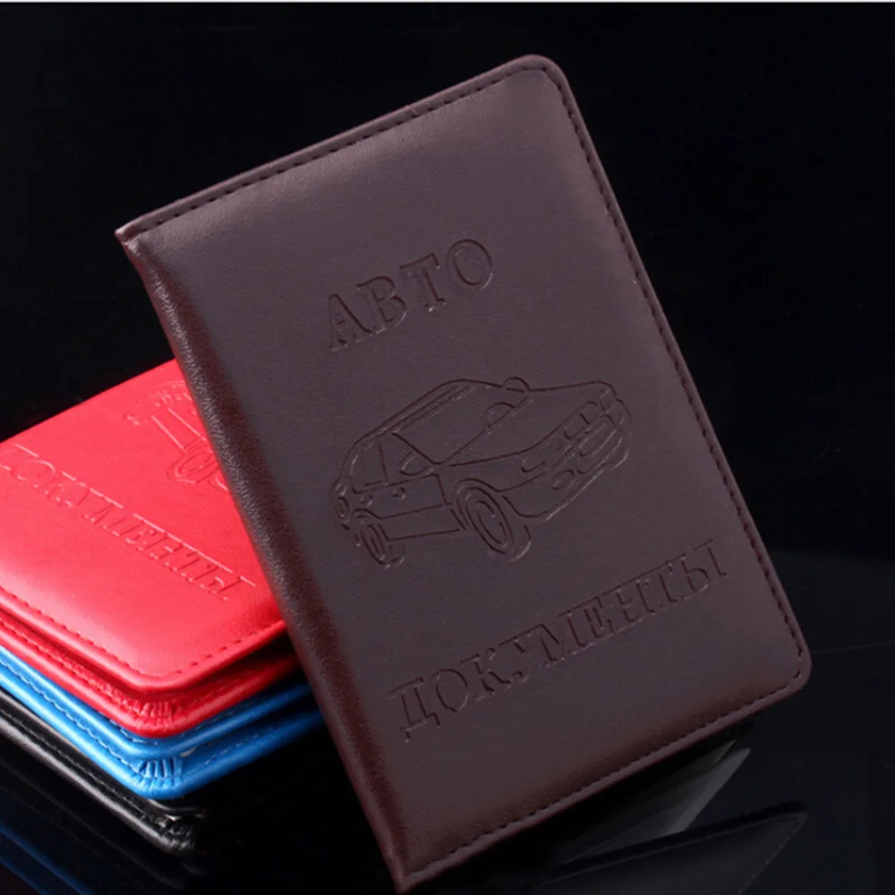 Hot Sale Russian Auto Driver License Bag PU Leather on Cover for Car Driving Documents Card Credit Holder Purse Wallet Case | Багаж и