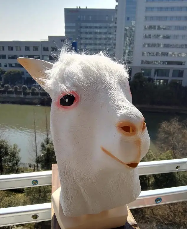 Маска из альпаки маска для лошади забавная голова животного латексная