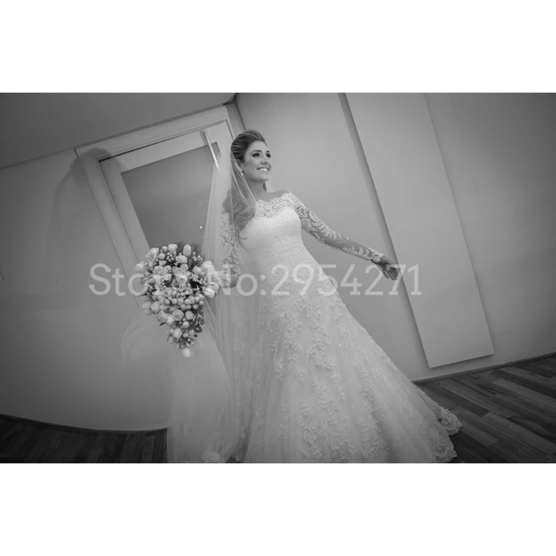 Женское свадебное платье с юбкой годе кружевное винтажное вырезом лодочкой и
