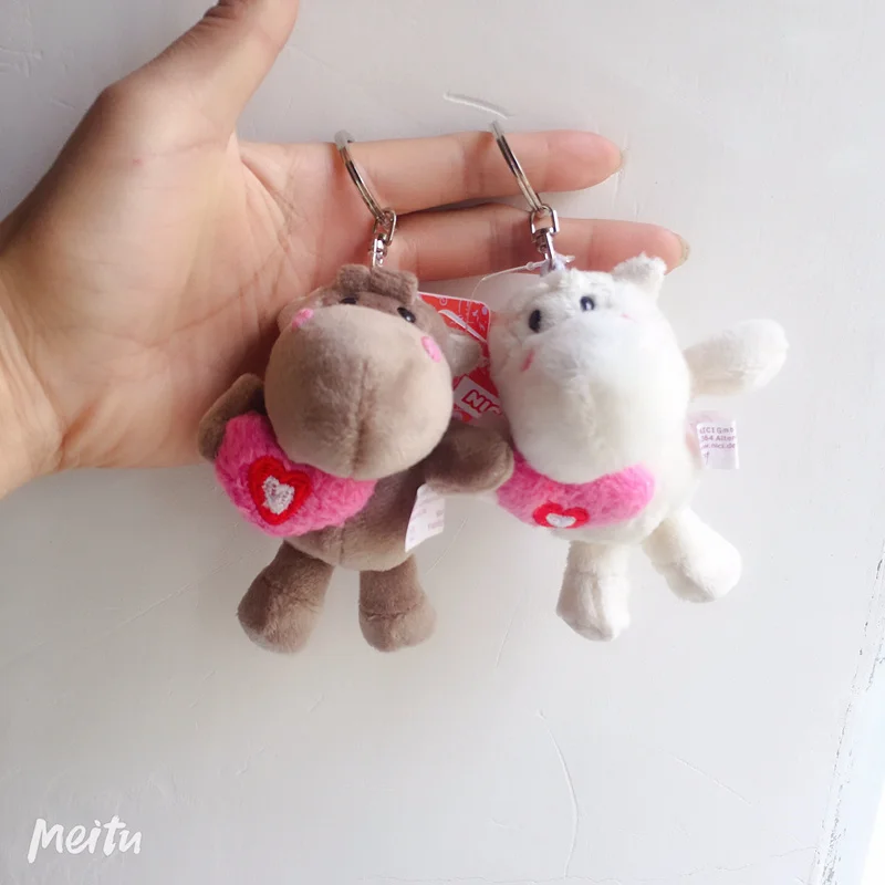 2 шт./лот Kawaii Мини овечка мышь орангутан Бегемот пара плюшевая игрушка чучело Мягкая кукла брелок сумка Подвеска свадебные подарки