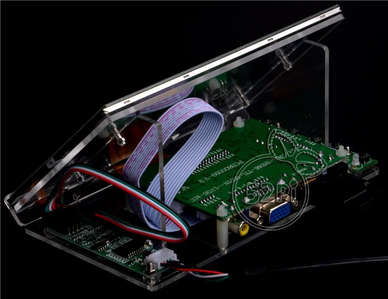 7 &quotдюймовый 1024*600 TFT ЖК-Дисплей Водитель Борту HDMI для Raspberry Pi с Акриловые