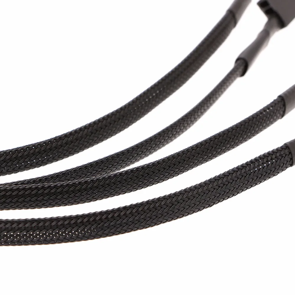 OOTDTY от 1 до 4 способ y сплиттер рукавами контактный Molex папа к 4x 3 контактный/4 PWM