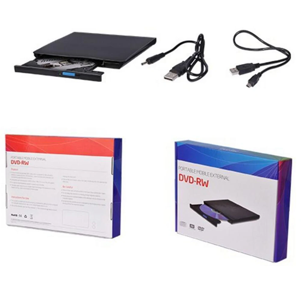Портативный внешний флэш-накопитель USB 2 0 DVD-проигрыватель для iMac/MacBook Air/Pro