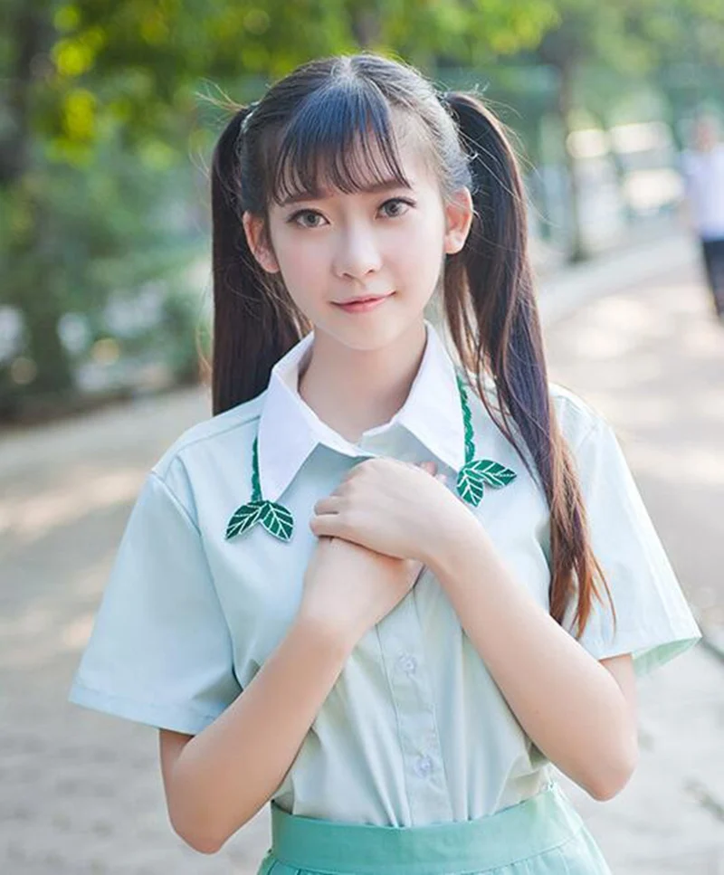 Женщины Мята зеленая рубашка Симпатичные листья мяты перечной с отложным