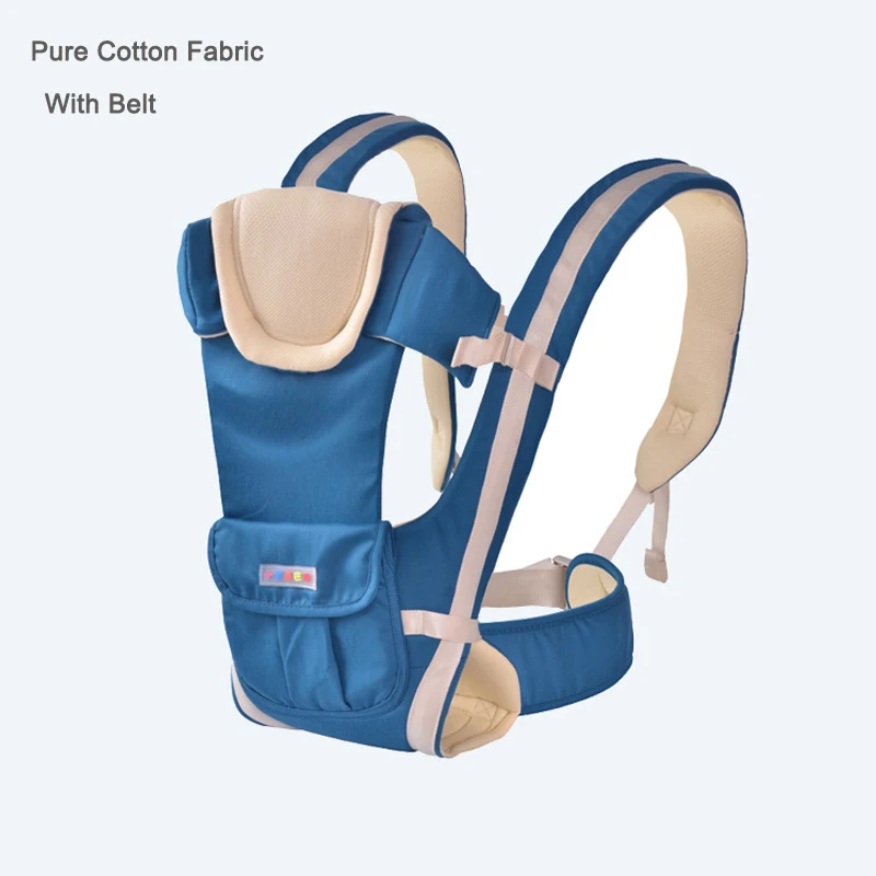 Cotton Blue Многофункциональная переноска для детей 2-30 месяцев, переноска для младенцев, высокое качество, слинг, рюкзак, сумка-кенгуру - Цвет: Cotton Blue
