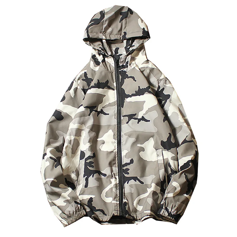

2020 New Men Military Camouflage Skin Jackets Fashion Hooded Bomber Coat Windbreaker Casual Comfortable Breathable Outerwear