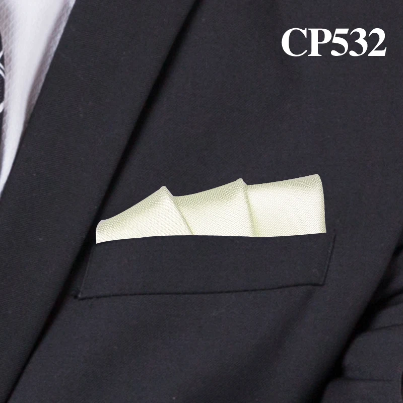 CP532 Атласный носовой платок для мужчин карамельный цвет мужские s костюмы Карманный квадратный бизнес полотенце для сундуков носовой платок - Цвет: CP532