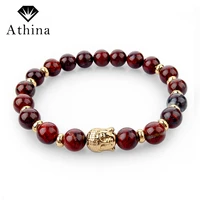 2018 tiger eye stone beads bracelets bangles rope chain natural stone men bracelet pulsera sbr150171