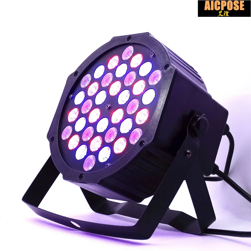 6 шт./лот Светодиодный светильник Par 36x3 Вт 36 RGB Светильник с 3/6 каналами DMX512 Master Slave