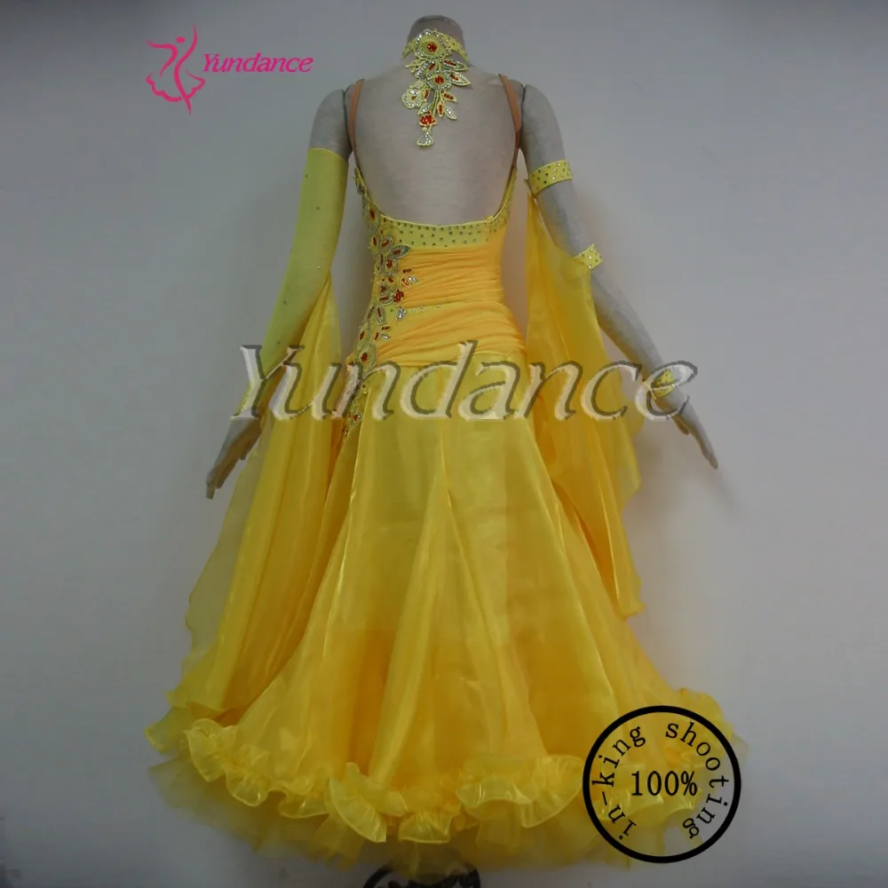 

Professional Ballroom Dancing Dresses Waltz Dance Performance Dresses For Woman 2016 B-12596