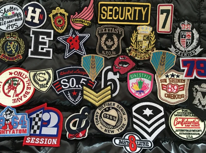50 шт./лот модные мотивы тканевые нашивки для одежды вышитые аппликация
