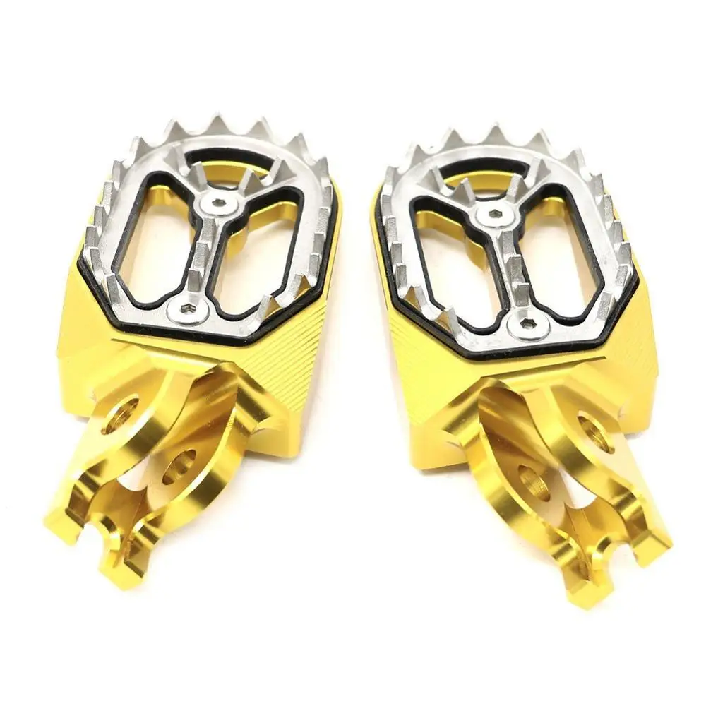 Золотой CNC подножки для Suzuki RM-Z250 RM-Z450 RM Z250 Z450 Гонки Мотокросс внедорожных лежит подножек подножки Аксессуары для мотоциклов - Цвет: Золотой