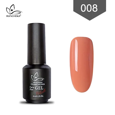 Francheska 008 Francheska color01-36 Гель-лак для ногтей замачиваемый Гель-лак для ногтей unha nail art gellak nagels spulletjes lakiery hybrydowe лак - Цвет: Francheska 008