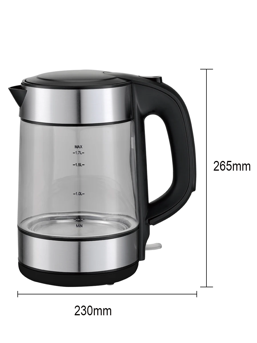 Электрический чайник DSP с автоматическим отключением стеклянный 1 7л для быстрого