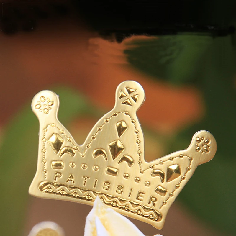 100 шт. золото Принцесса Топпер корону торт сувениры партия кекс выбирает душа