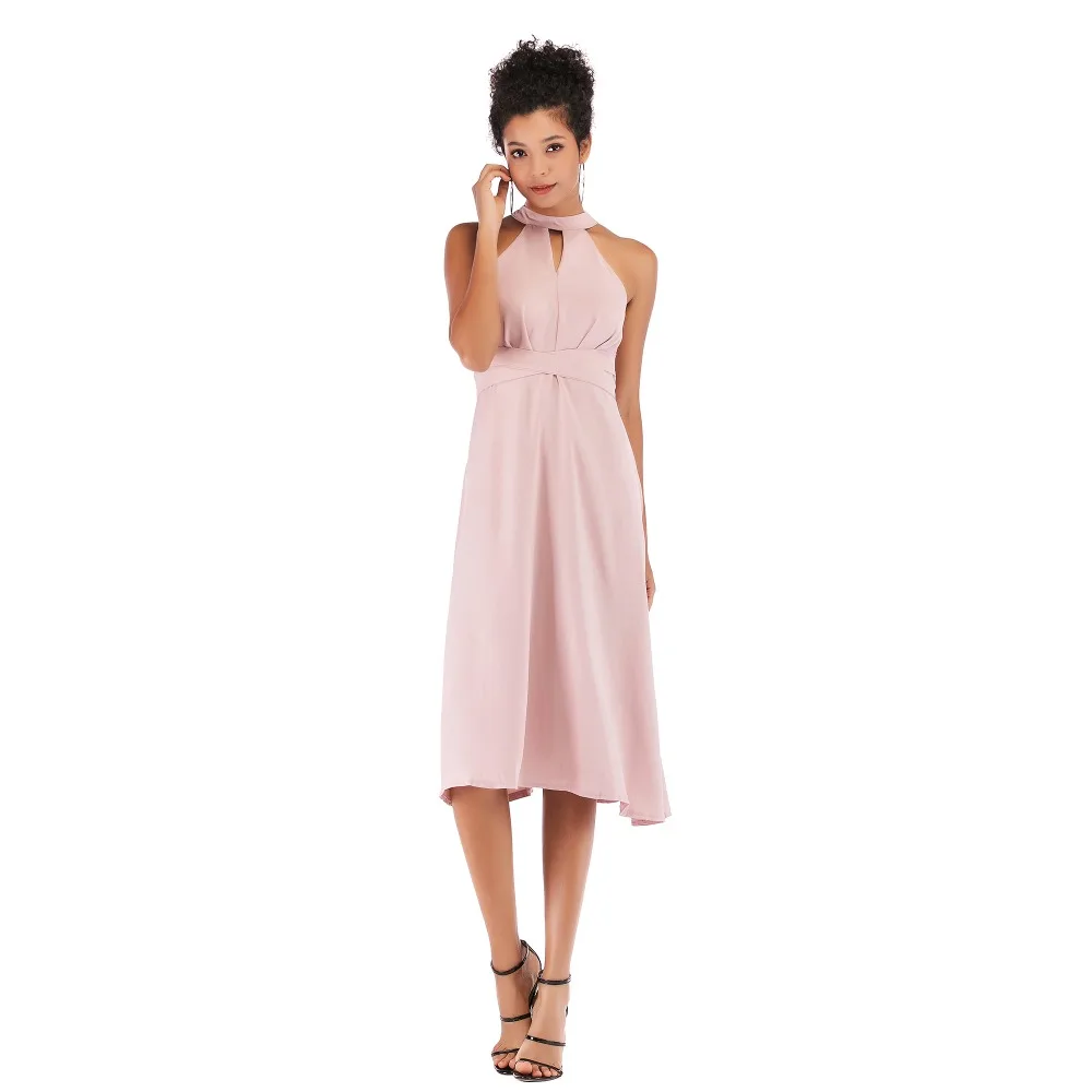 YYFS 2019 Новое Сексуальное Женское летнее платье без рукавов хлопковое подвесное