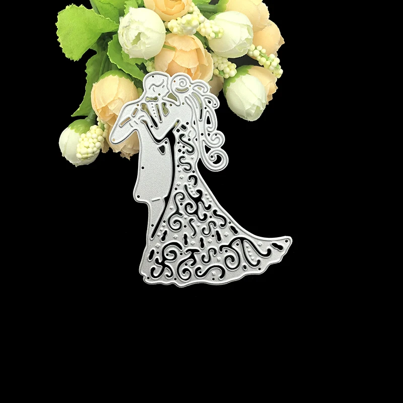 Julyarts Скрапбукинг Трафаретный вырубной штамп металла романтической свадьбы