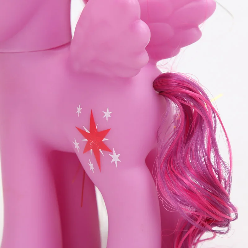Набор из 3-х игрушки My Little Pony 15 см милашка мой маленький пони возраст серии «Applejack Rainbow с Сумеречной искоркой фигурка Коллекционная модель куклы