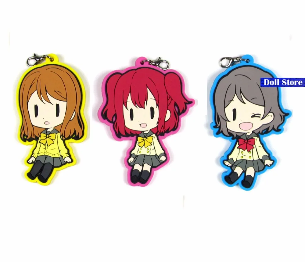 Брелок для ключей из аниме Love Live резиновый ремешок с подвеской телефона D225 Нико