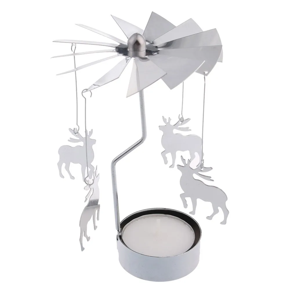 Revolving door Windmill Rotation Candlestick Candleholder Candle Tea Light Holder holiday gift 2016 Hot sales | Дом и сад