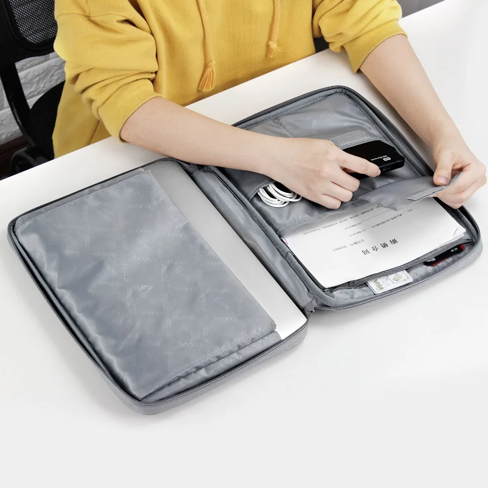 Boona 12/13,3 дюймов Портативная сумка для ноутбука Оксфорд на молнии для Macbook air 13 дюймов Повседневная портативная водонепроницаемая сумка для ноутбука