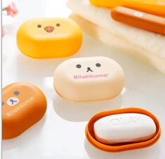 Бесплатная доставка кауаий рилакума и желтый куриный мыльница для ванной