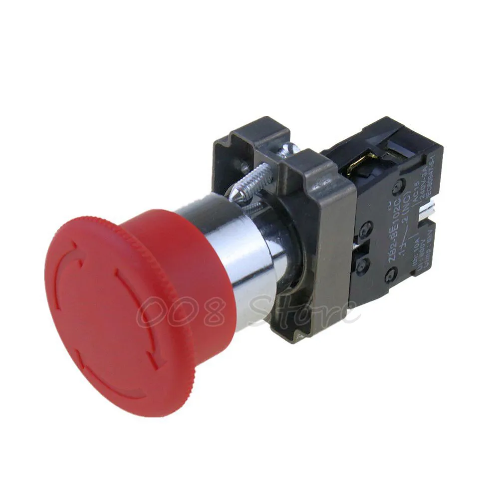 XB2BS542 1NC ZB2 BE102C one закрытая красная Грибовидная головка Кнопка аварийной остановки