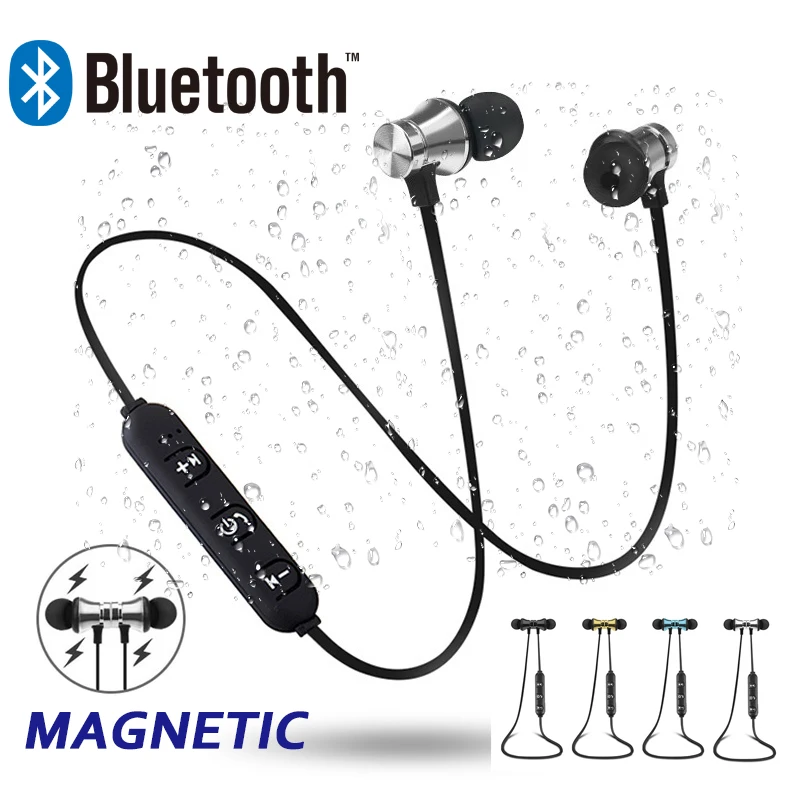 Магнитные Bluetooth наушники Teamyo водонепроницаемая Спортивная гарнитура 4 2 с