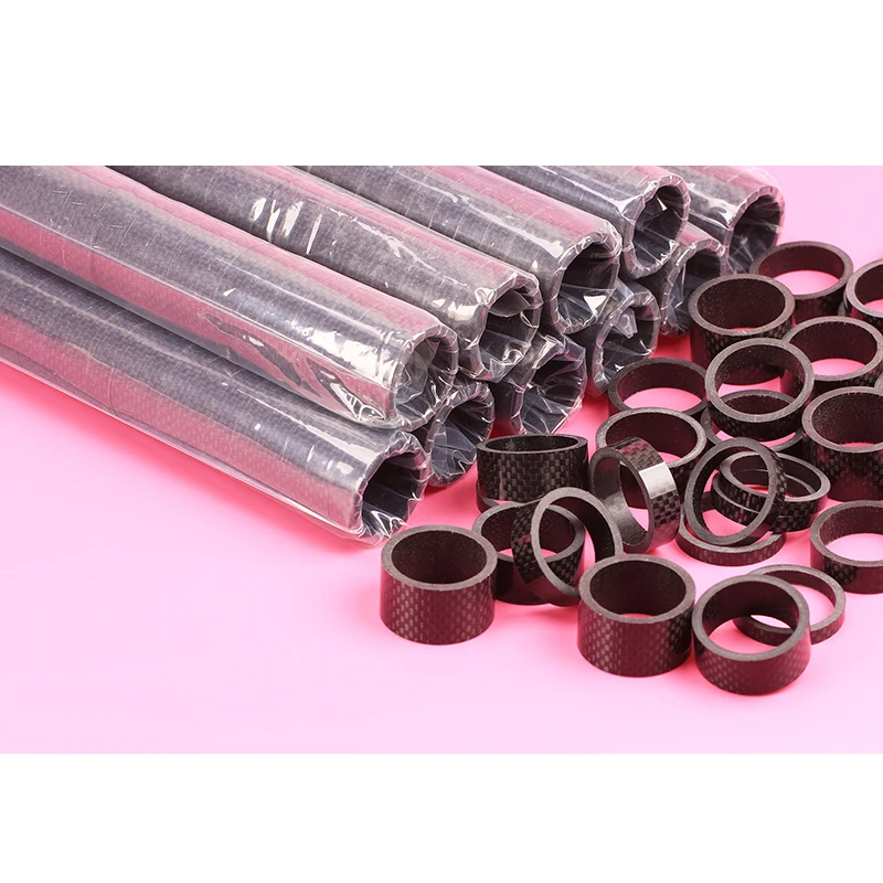 4 шт. углерода Волокно гарнитура прокладка для Велосипедный Спорт 28.6 мм Вилы