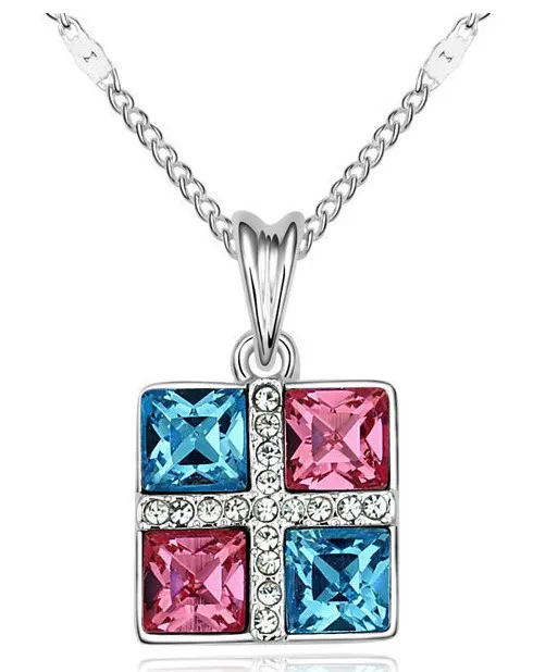 Новинка 2014 оптовая продажа ожерелье с подвеской из кристаллов цепочка