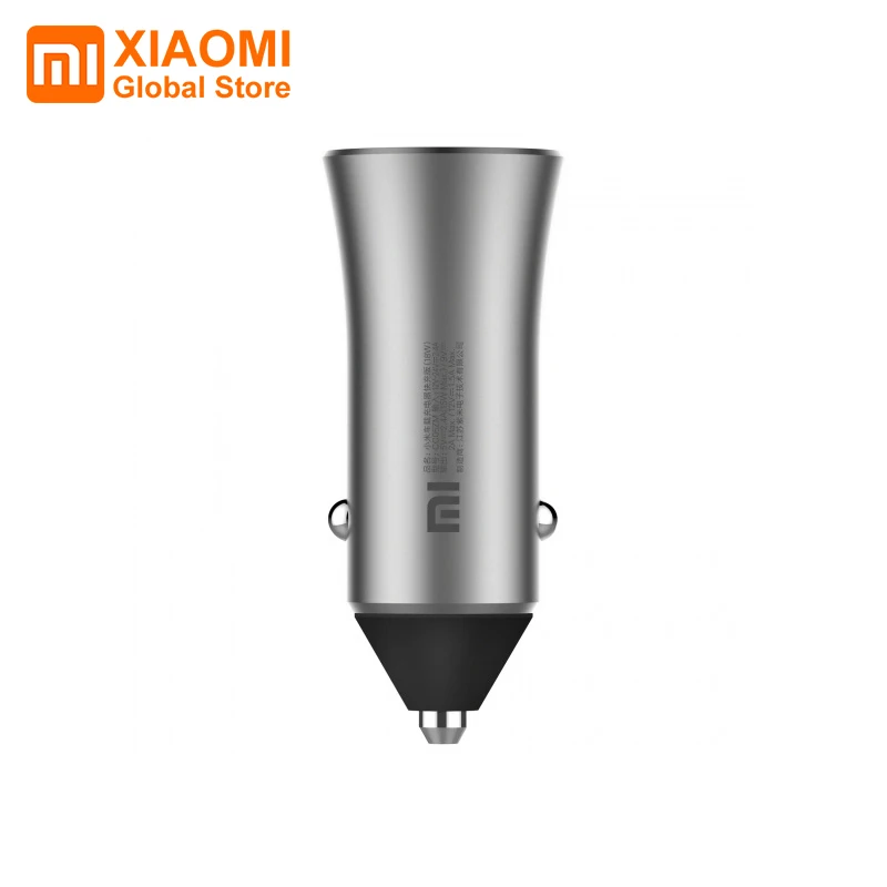 Автомобильное зарядное устройство Xiaomi Mi 18 Вт быстрая зарядка версия Dual USB умный
