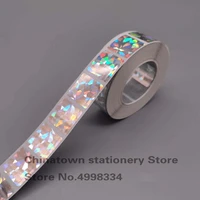 2020mm 1000pcs square hologram diamond laser scatch off sticker for diy game card making secret games wedding game stickers