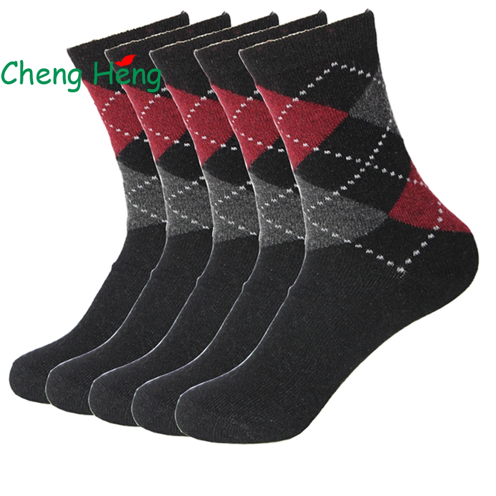 Мужские носки из кроличьей шерсти 5 пар в упаковке весна осень зима теплые