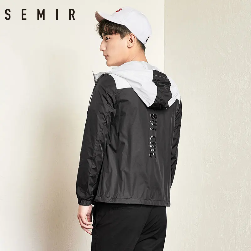 SEMIR куртки мужские пальто с длинными рукавами капюшоном шикарная модная одежда