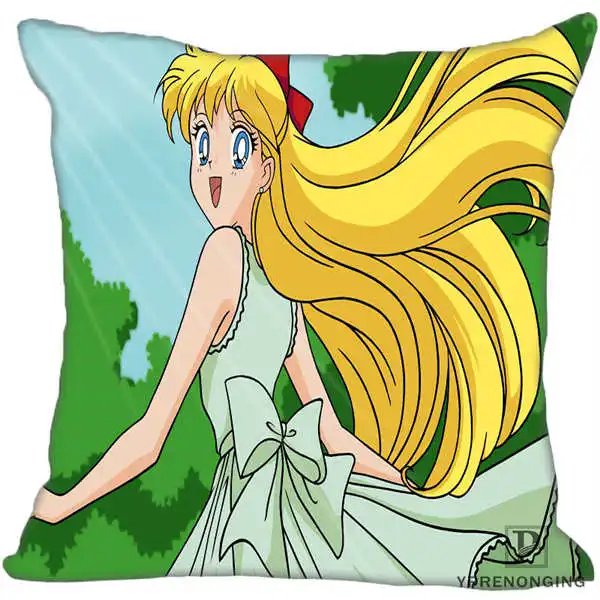 Square Pillowcases На Заказ Красивая наволочка Сейлор Мун Аниме квадратная молния наволочка(одна сторона) 180522-17-34 - Цвет: Square Pillowcases