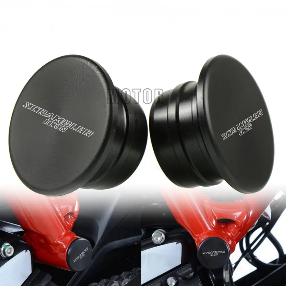 Для Ducati Scrambler Icon 2015 2017 2016 2 шт Мотоцикл нейлон маятник пробки крышки поворотный