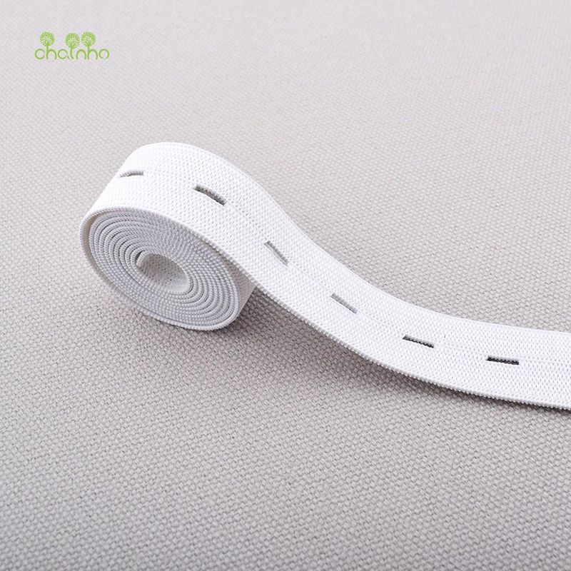 Эластичная Регулируемая трикотажная лента Chainho белого цвета с пуговицами для