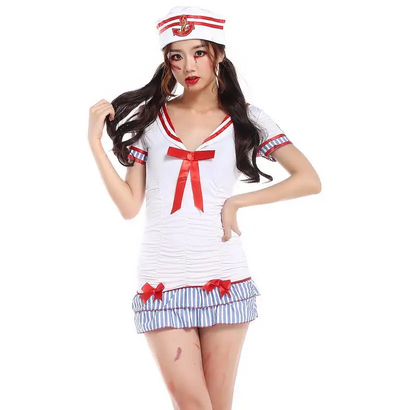 Белое Женское платье для Хэллоуина | Тематическая одежда и униформа